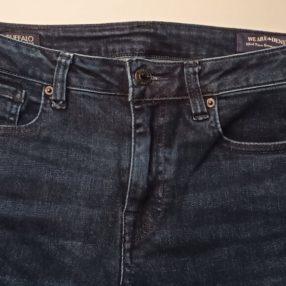 Buffalo David Bitton Jeans Size 28/6 Mid Rise Bootcut Queen Dark Wash - Picture 4 of 10